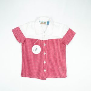 SHIRT CUT & SEW BOYS RED INFANT - 3-6 Months