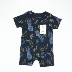 BODYSUIT NAVY PINEAPPLE INFANT - New Born