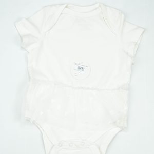 BODYSUIT WITH FRILL LIME INFANT - 0-3 Months