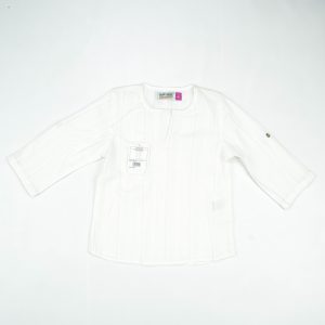 KURTI ROUND COLLAR BOYS WHITE TODDLER - 3-4 Years