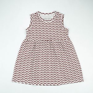FROCK A-LINE BROWN LINE  TODDLER - 4-5 Years