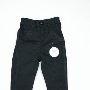 PANT TWILL DEEP BLACK - 0-3 Months