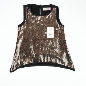 TOP SEQUINS COPPER TODDLER - 5-6 Years