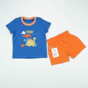 SUIT 2 PC DINO INFANT - 6-12 Months