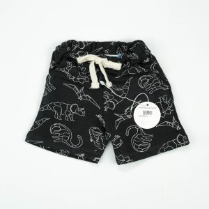 SHORTS DINO BLACK INFANT - 0-3 Months