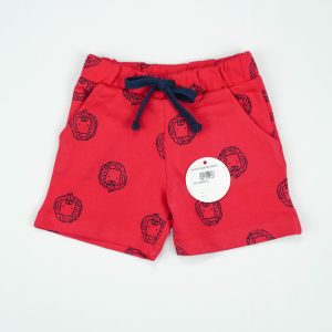 SHORTS FACE RED INFANT - 12-18 Months