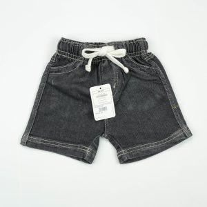 DENIM SHORTS WITH DORI DARK GREY INFANT - 0-3 Months
