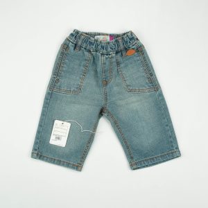 DENIM BERMUDA STRAIGHT POCKET GREY TODDLER - 18-24 Months