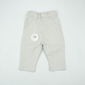 PANT TWILL  WHITE - 0-3 Months