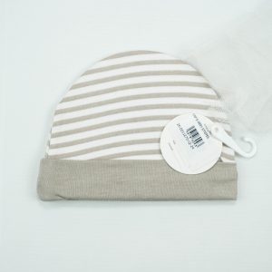 CAP S GREY STRIPES - New Born
