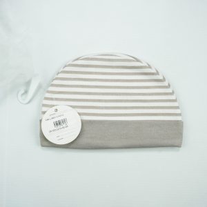 CAP L GREY STRIPES - New Born