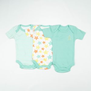 BODY SUIT PK3 NB FEROZI NIGHT STARS - New Born