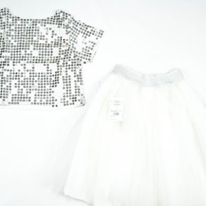 SUIT 2 PC GIRLS W/O SKIRTS WHITE INFANT - 4-5 Years