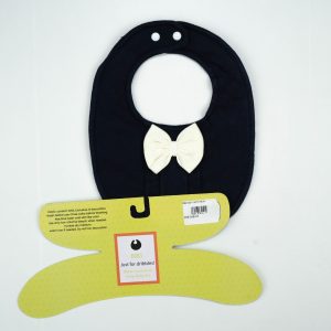 BIB NAVY WITH BOW - New Born