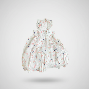 Frock 2 Pc Suit White Infant