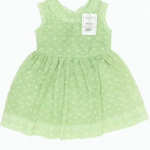 Frock A Line Chicken Green Infant - 12-18 Months