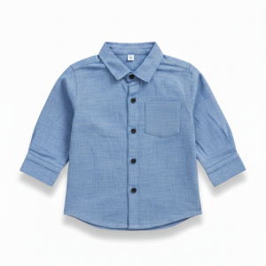 Shirt Front Pocket Boys Black Infant - 6-12 Months
