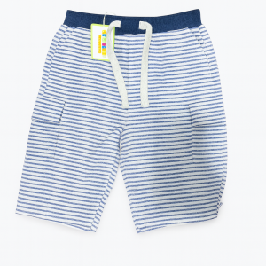Shorts Draw String Pocket Blue Infant - 6-12 Months